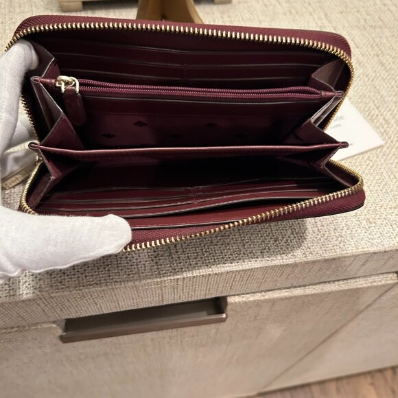 Kate Spade New York Madison Large Continental Wallet in Red Jam - Picture 4 of 7